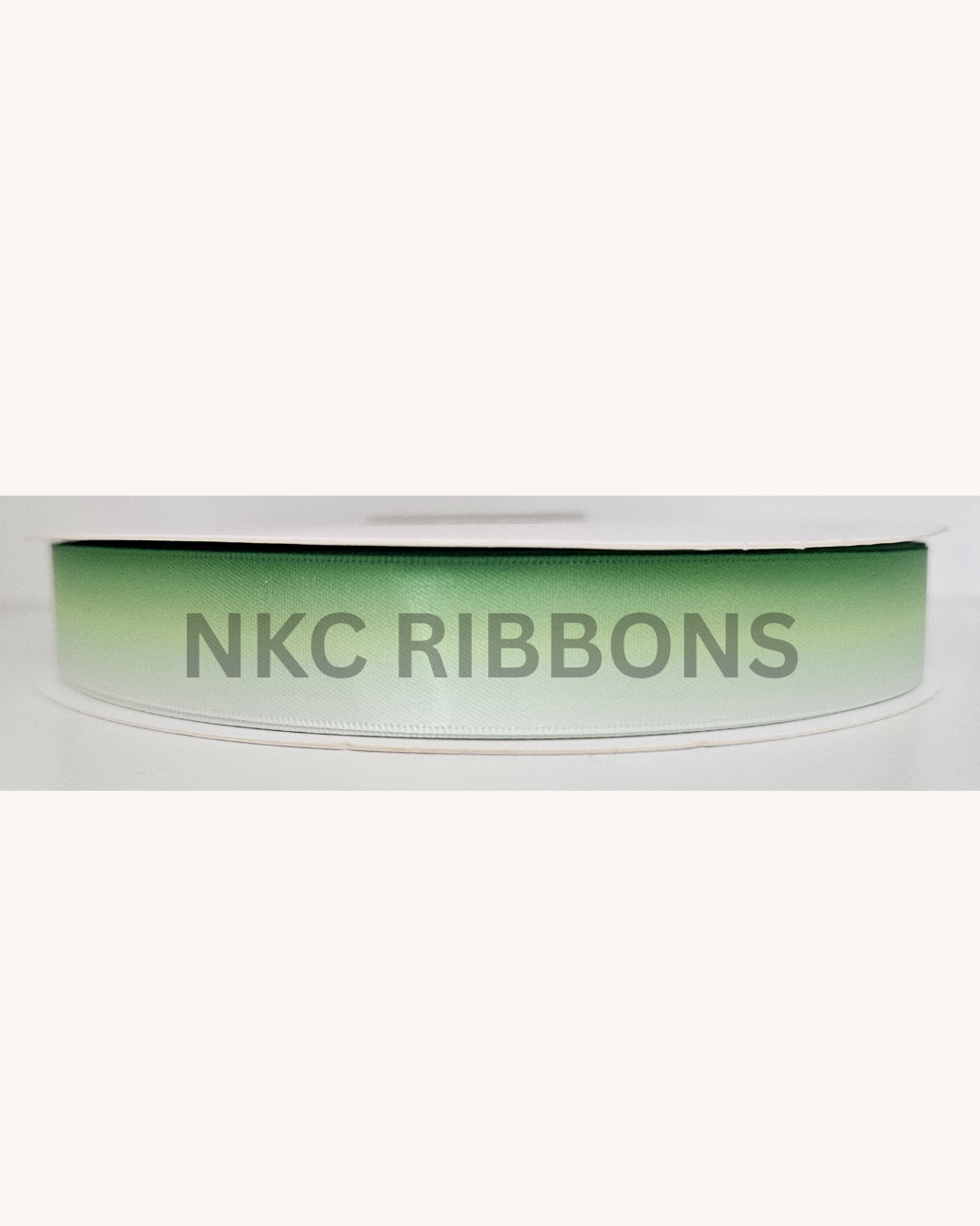 Green/White Ombre Ribbon
