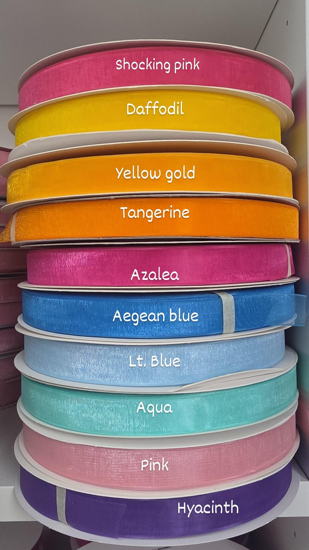5/8 ORGANZA RIBBONS