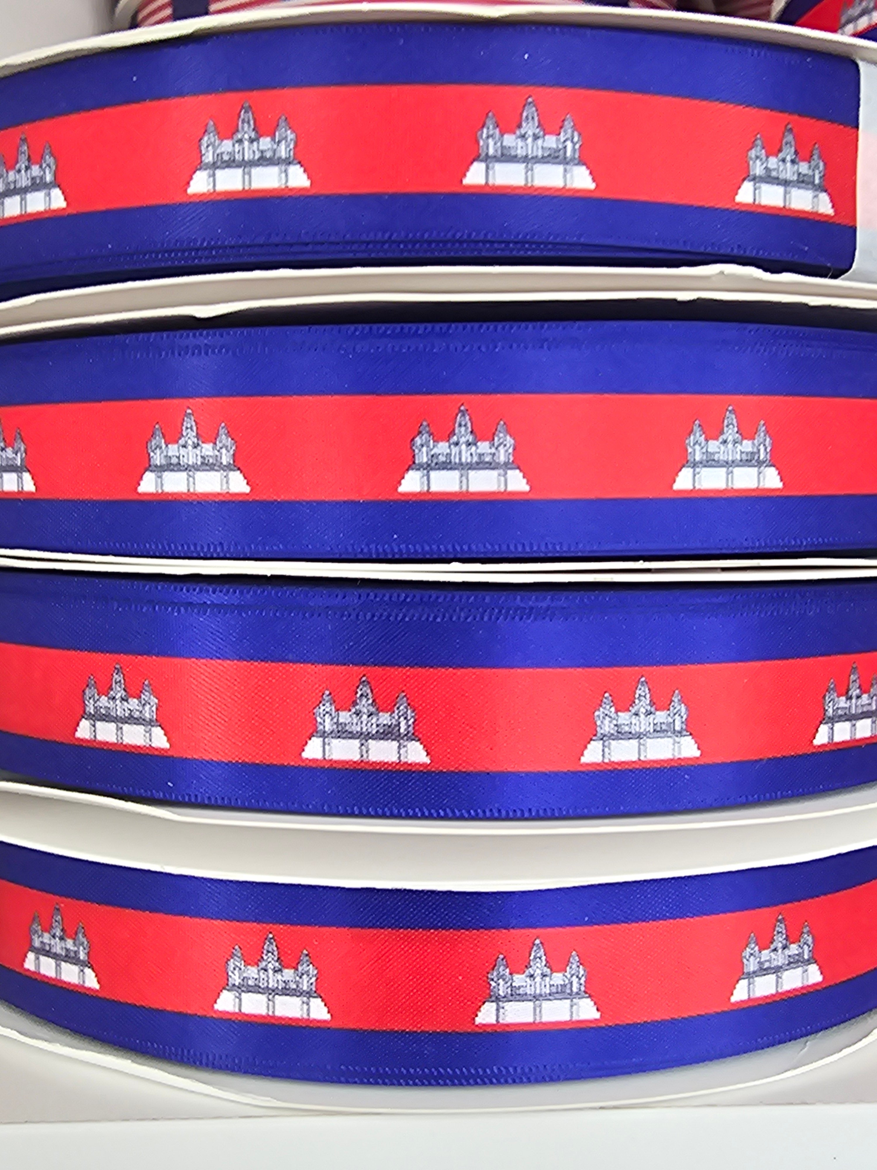 Cambodia Flag Ribbons