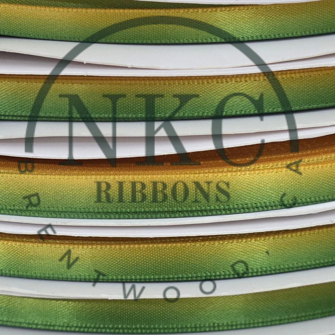 1/8 Green/Yellow Ombre Ribbon