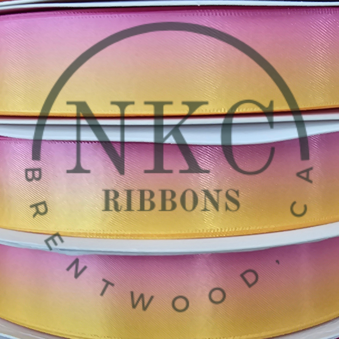 Pink / Yellow Ombré Ribbon