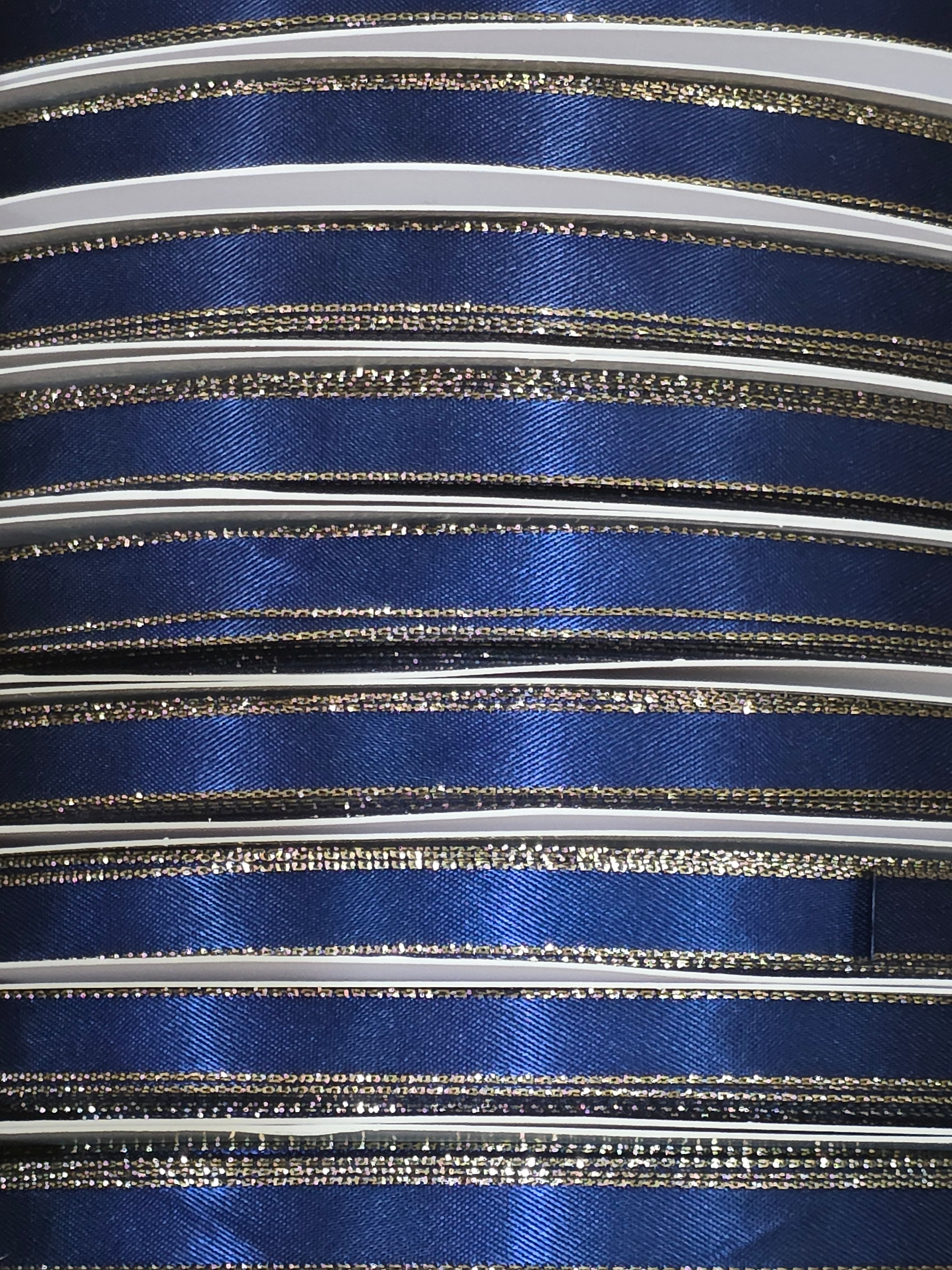 3/8 Double Face Satin 100yd Gold Edge